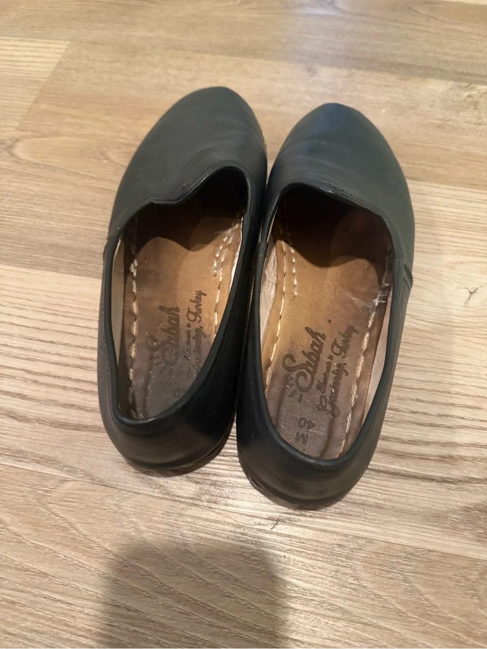 Sabah Black Leather Slip-On Loafers for Men